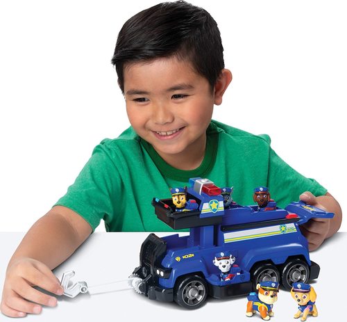 קבוצת ההצלה המשטרתית של צ'ייס עם רכב סיור משטרתי ו 6 דמויות 