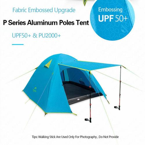 אוהל טיולים ל 4 אנשים קל משקל רק 2.8 אטום למים NATUREHIKE P SERIES 2