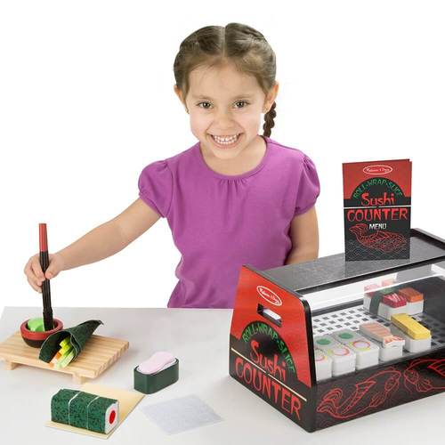 משחק דמיון מעץ-דוכן סושי Melissa&Doug