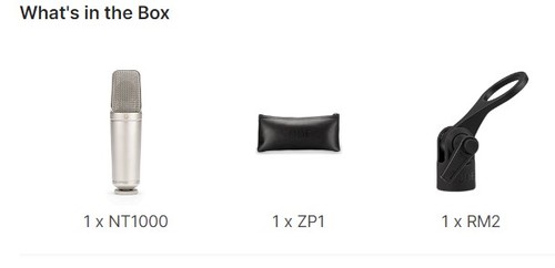 זוית נוספת RODE NT1000 Large-diaphragm Studio Condenser Microphone