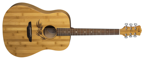 גיטרה אקוסטית WL BAMBOO DREAD Luna Guitars