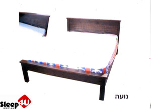 מיטת עץ אורן מלא דגם נועה