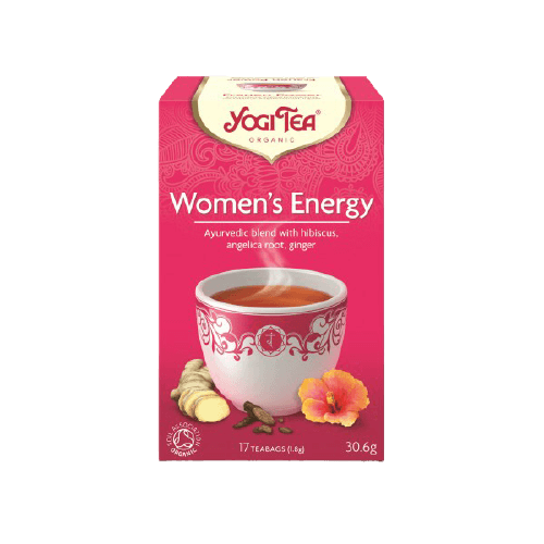 חליטת תה אורגנית - WOMEN'S ENERGY - היביסקוס ליקוריץ - yogi tea