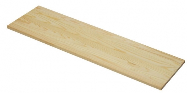 מדף עץ מלא טבעי אורן 60/40 סמ