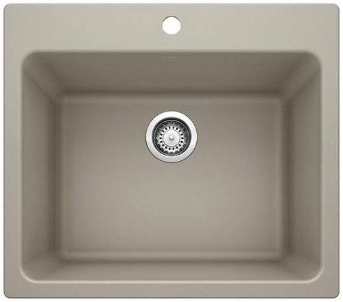 כיור מטבח סילגרניט ליבן LIVEN LAUNDRY BLANCO