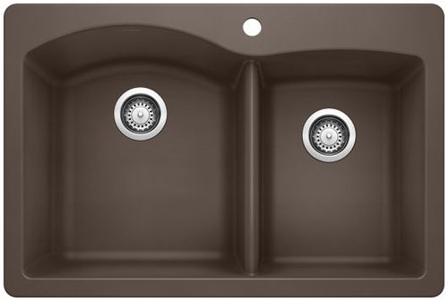 כיור מטבח סילגרניט דיאמונד BLANCO DIAMOND 1.75