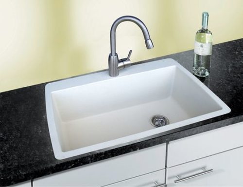 כיור מטבח סילגרניט דיאמונד מקסי DIAMOND MAXI BLANCO
