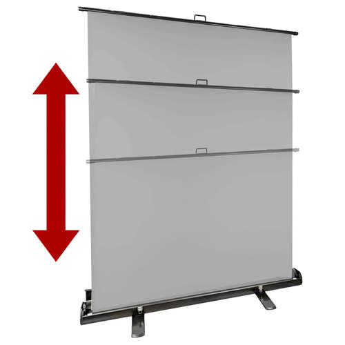 רקע נייד רול-אפ Ultrablitz FB-150200 Easy Pull Up PVC אפור