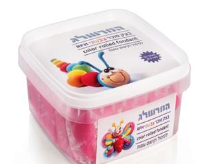 בצק סוכר ורוד 600 גרם