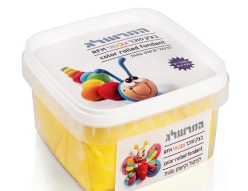 בצק סוכר צהוב 600 גרם
