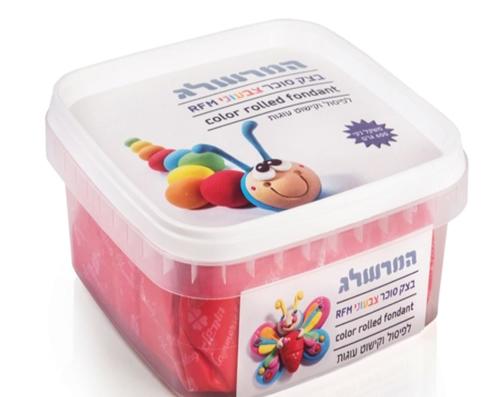 בצק סוכר אדום 600 גרם