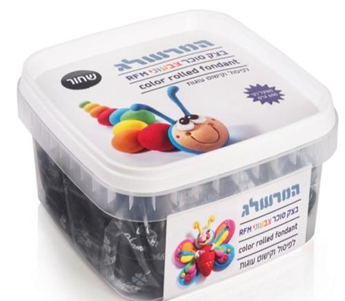 בצק סוכר שחור 600 גרם