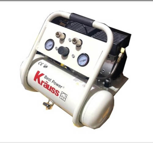 מדחס שקט KR-1000S, ללא שמן 750W, KRAUSS, קראוס
