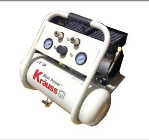 מדחס שקט KR-1000S, ללא שמן 750W, KRAUSS, קראוס