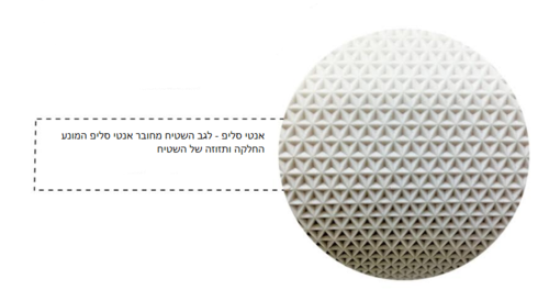 שטיח שאגי עגול חום בהיר