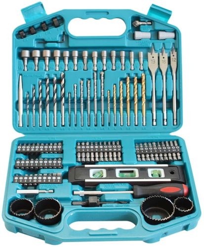 סט מברגות נטען 12V מברגה/מקדחה + מברגת אימפקט + 2 סוללות 2 אמפר וסט 101 חלקים מתנה Makita CLX224AJ