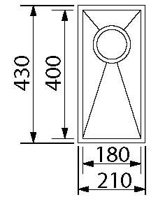 כיור מטבח נירוסטה אזור SQ01F SHONY