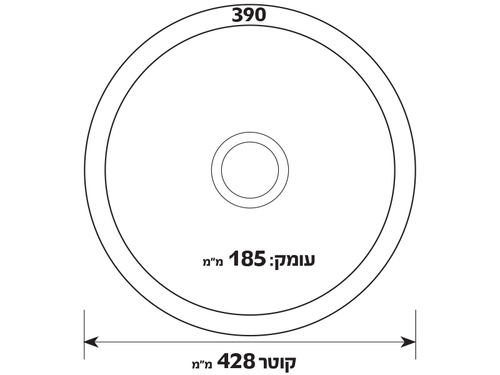 כיור מטבח נירוסטה אמבר FM1011-IF SHONY