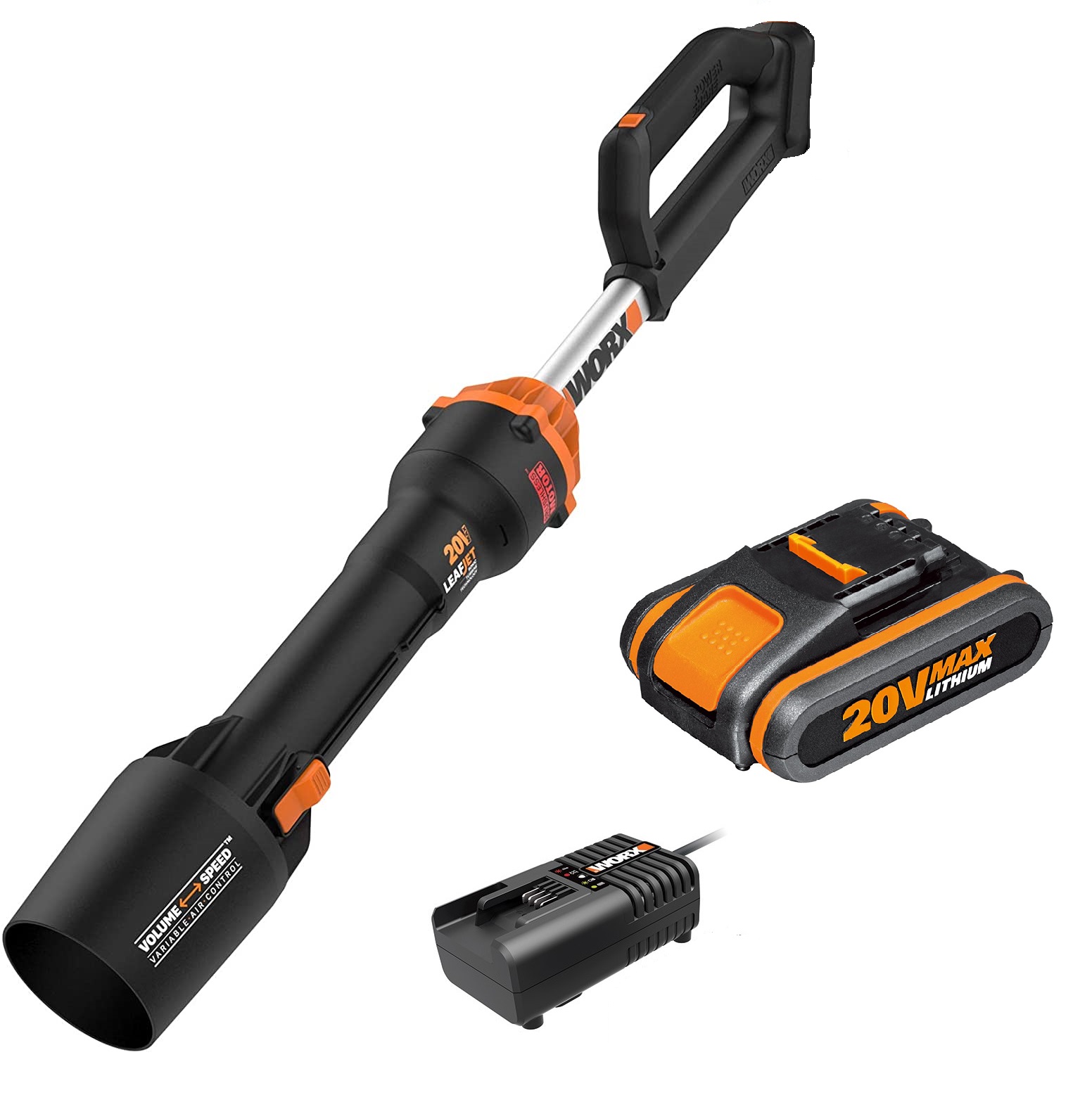 מפוח עלים קומפקטי נטען 20V + סוללה 2.0AH