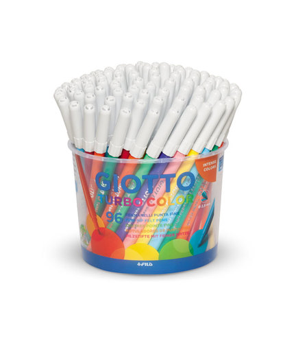 טושים איכותיים של חברת GIOTTO האיטלקית בעובי רגיל 96 יחידות