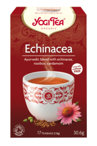 צמחים מיובשים להכנת משקה בחליטה אורגנית עם אכינצאה | מכיל 17 שקיקי תה | yogi tea