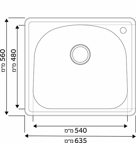 כיור מטבח נירוסטה מאמייה GD-6356 SHONY XL (התקנה עליונה)