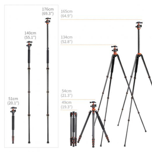 חצובת אלומיניום ראש כדורי K&F SA254C1