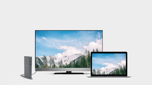 תחנת עגינה אוניברסלית  Wavlink USB3.0 HDMI & DVI Dual-Monitor WL-UG39DK7