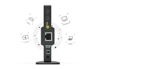 תחנת עגינה אוניברסלית  Wavlink USB3.0 HDMI & DVI Dual-Monitor WL-UG39DK7