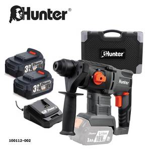 פטישון נטען 18V | עם 2 סוללות 3Ah | במזוודה | Hunter