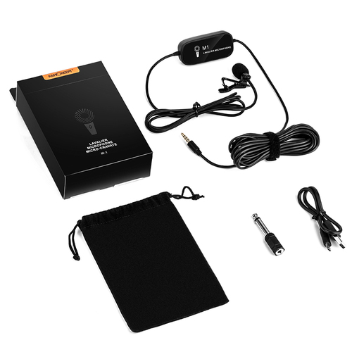 מיקרופון דש חוטי 6 מטר K&F Concept Lavalier Mic