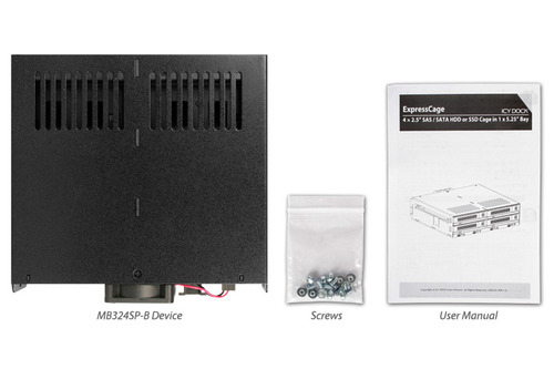 מגירה מוקשחת ל-4 דיסקים SSD/HDD