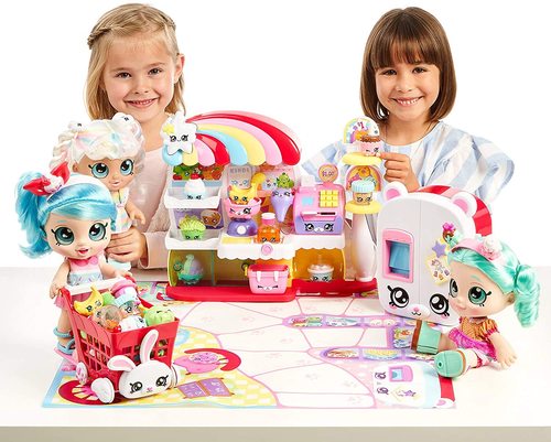 קינדי קידס: בובת קינדיס עם עיניים נוצצות, ראש זז ואביזרים - דונאטינה