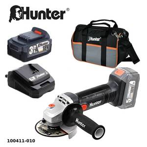 משחזת זווית "4.5 18V | סוללה 3Ah | מטען 3Ah | כולל תיק | Hunter