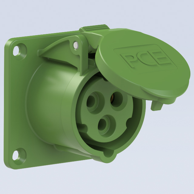 שקע לפנל ישר 400V 500V - IP44-3X16A