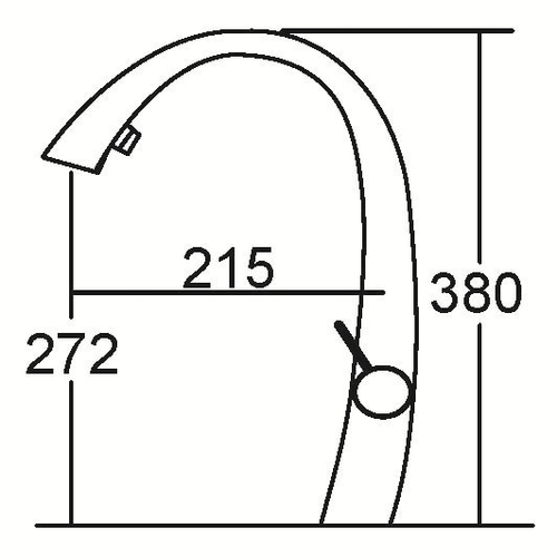 ברז מטבח לבן דגם זואי KWC