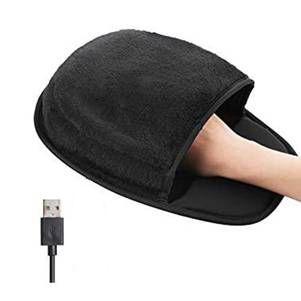 פד לעכבר מחמם ידיים באמצעות חיבור USB
