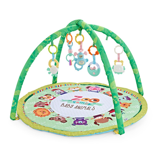 משטח פעילות / אוניברסיטה עם קשתות וצעצועים - גן חיות