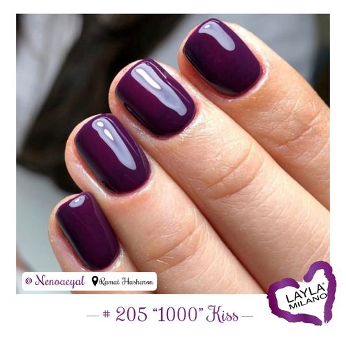 לק ג'ל לילה מילאנו #205 1000Kiss  