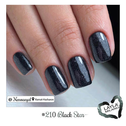 לק ג'ל לילה מילאנו #210 Black Star 