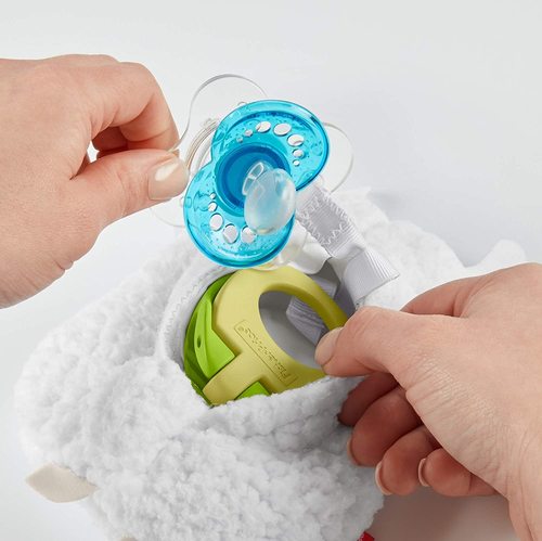 קליפימאלס - מחזיק מוצץ כבשה לבנה פישר פרייס fisher-price 