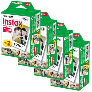 4 חבילות פילים 20 תמונות ל-Fuji Instax Mini סה"כ 80 תמונות