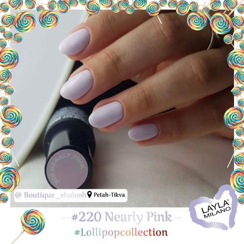 לק ג'ל לילה מילאנו #220 Nearly Pink 