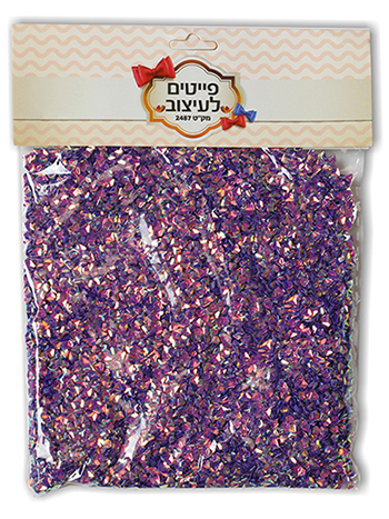 פייטים לעיצוב 50 גר' סגול (5) 