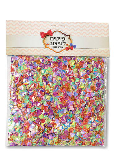 פייטים לעיצוב 50 גר' צבעוני (3) 