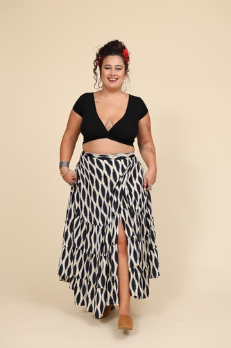 חצאית מעטפת plus size