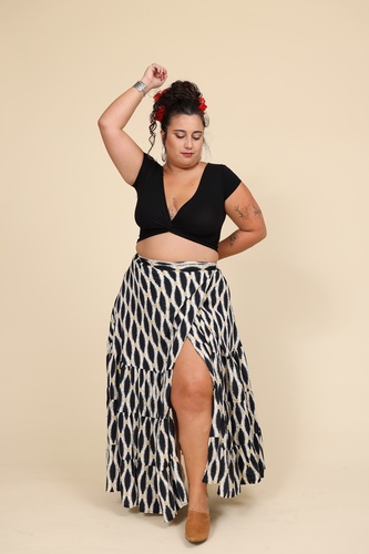 חצאית מעטפת plus size