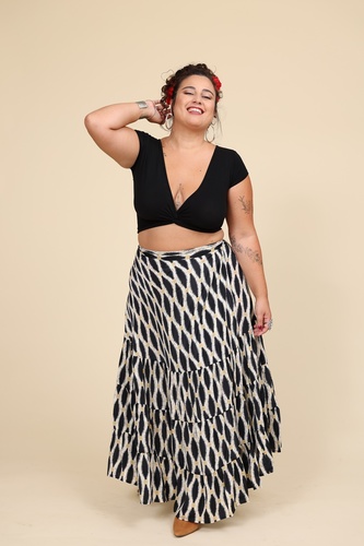 חצאית מעטפת plus size