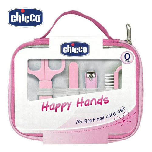 ערכת טיפוח לתינוק ורוד Happy Hands - צ'יקו 