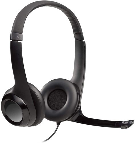 אוזניות מחשב חוטיות Logitech H390 USB Headset with Noise-Cancelling Microphone